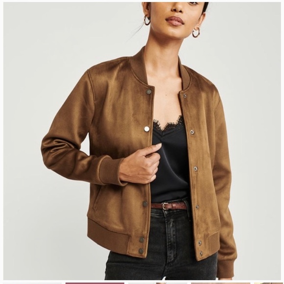 Abercrombie & Fitch Jackets & Coats Abercrombie Fitch Faux Suede